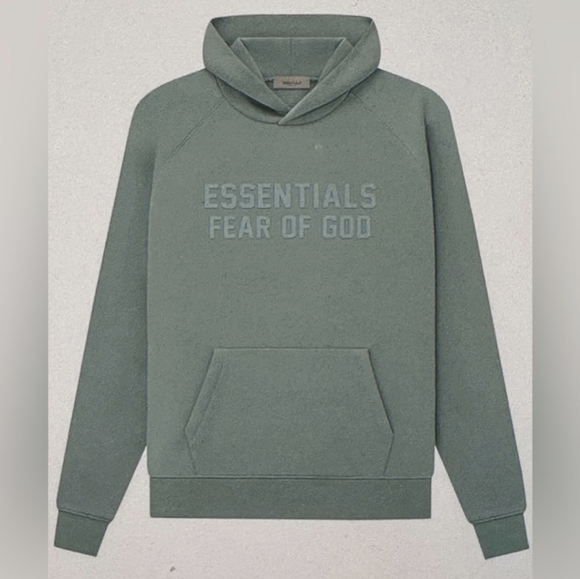Fear of God Essentials Sycamore Green Hoodie New - Picture 1 of 7